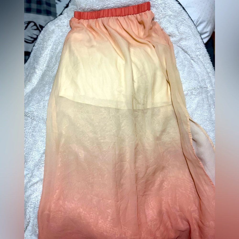 Sheer Ombré Skirt